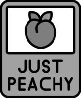 Just Peachy Vector Icon