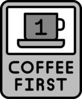 café primero vector icono