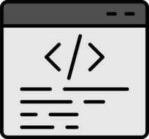 icono de vector de programación web