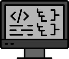 icono de vector de computadora