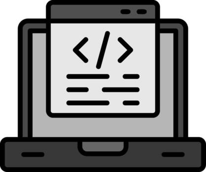 icono de vector de programación
