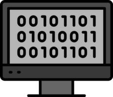 Binary Code Vector Icon