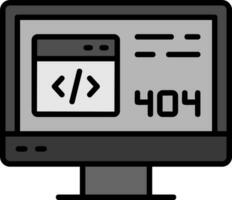 icono de vector de error 404