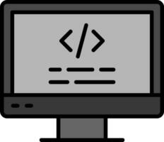 icono de vector de computadora