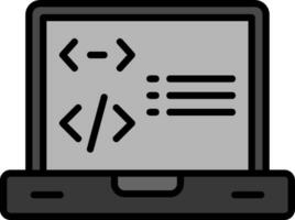 icono de vector de programación