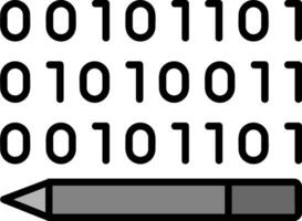 Binary Code Vector Icon