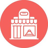 icono de vector de tienda de panadería