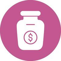 Money Jar Vector Icon