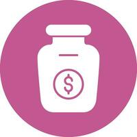 Money Jar Vector Icon