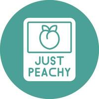 Just Peachy Vector Icon