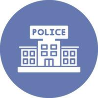 Police Station Vector Icon