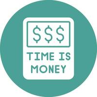 Time Is Money Vector Icon