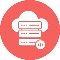 Cloud Server Vector Icon