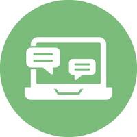 Online Interview Vector Icon