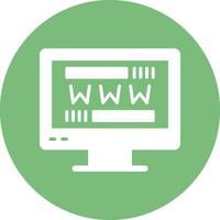 icono de vector de sitio web