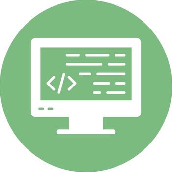 icono de vector de programación