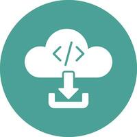 Cloud Download Vector Icon