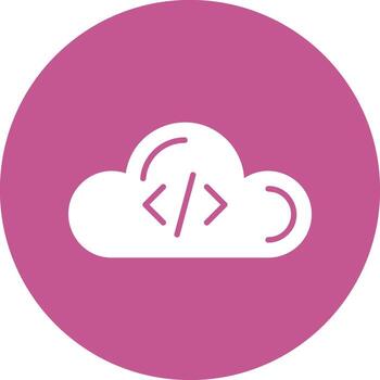 Cloud Coding Vector Icon