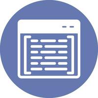 icono de vector de codificación