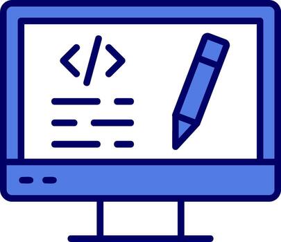 icono de vector de código de edición