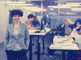 portrait of young female software developer photo