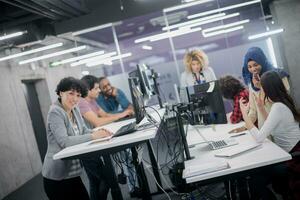 portrait of young female software developer photo