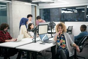 portrait of young female software developer photo