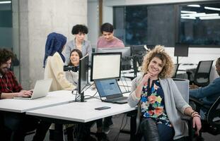 portrait of young female software developer photo