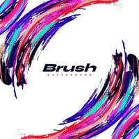 Abstract and Colorful Brush Background with Halftone Effect. Sport Banner. Brush Stroke Illustration. Scratch and Texture Elements For Design vector