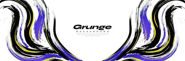 Abstract Grunge Brush Background with Sporty Style and Halftone Effect. Sport Background. Scratch and Texture Elements For Design vector
