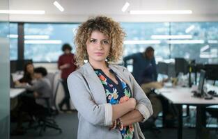 portrait of young female software developer photo