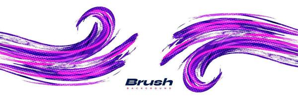 Abstract and Colorful Brush Background with Halftone Effect. Brush Stroke Illustration for Banner, Poster, or Sports Background. Scratch and Texture Elements For Design vector