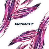 Abstract and Colorful Brush Background with Halftone Effect. Sport Banner. Brush Stroke Illustration. Scratch and Texture Elements For Design vector