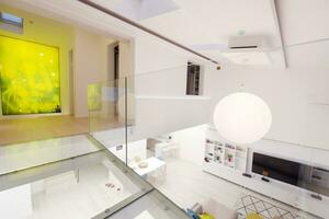 interior of a two level apartment photo