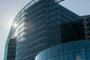 glass office building in the Brussels photo