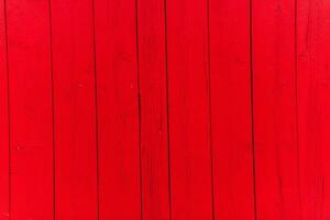 Red planks background or wooden boards texture photo