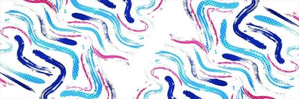 Abstract and Colorful Grunge Brush Background with Halftone Effect. Brush Stroke Illustration for Banner, Poster, or Sports Background. Scratch and Texture Elements For Design vector