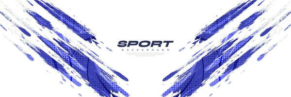 Abstract Purple Brush Background with Halftone Effect. Sport Background. Brush Stroke Illustration for Banner or Poster. Scratch and Texture Elements For Design vector