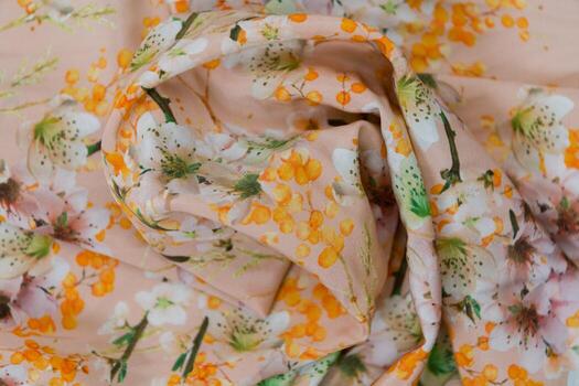 colección de de moda telas muestras de diferente natural telas para de coser un Moda colección de ropa. grande selección de telas en el Tienda o Sastre depósito. foto