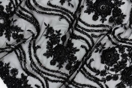 colección de de moda telas muestras de diferente natural telas para de coser un Moda colección de ropa. grande selección de telas en el Tienda o Sastre depósito. foto