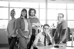 Portrait of a business team At A Meeting photo