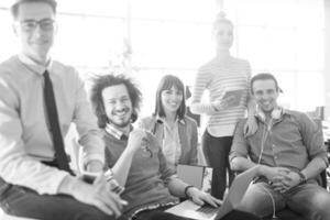 Portrait of a business team At A Meeting photo