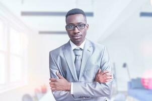 Portrait of young businessman photo