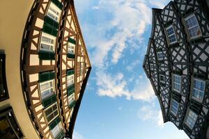 half-timbered houses in germany photo