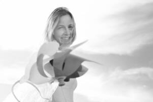 beautiful bride outdoor photo