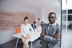 business people group at office photo