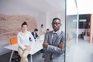 business people group at office photo