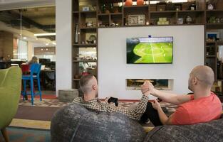 startup Office Workers Playing computer games photo