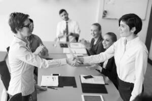 business womans handshake photo