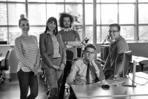 Portrait of a business team At A Meeting photo